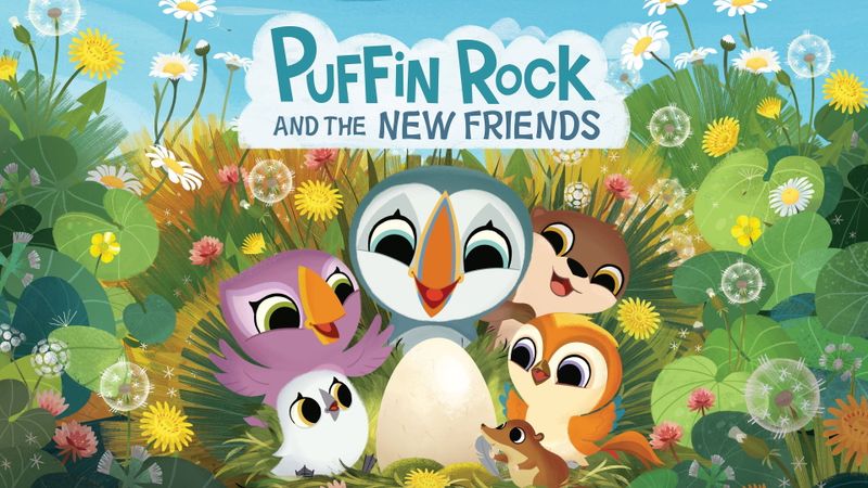 Nouveaux copains à Puffin Rock Poster Landscape Image